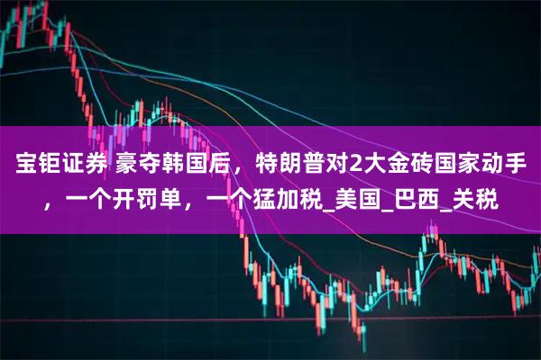 宝钜证券 豪夺韩国后，特朗普对2大金砖国家动手，一个开罚单，一个猛加税_美国_巴西_关税