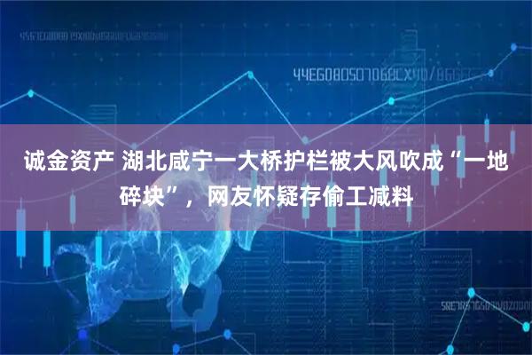 诚金资产 湖北咸宁一大桥护栏被大风吹成“一地碎块”，网友怀疑存偷工减料