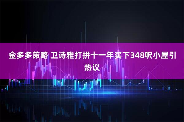 金多多策略 卫诗雅打拼十一年买下348呎小屋引热议